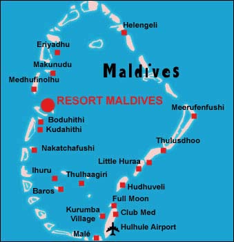 Maldives Map 